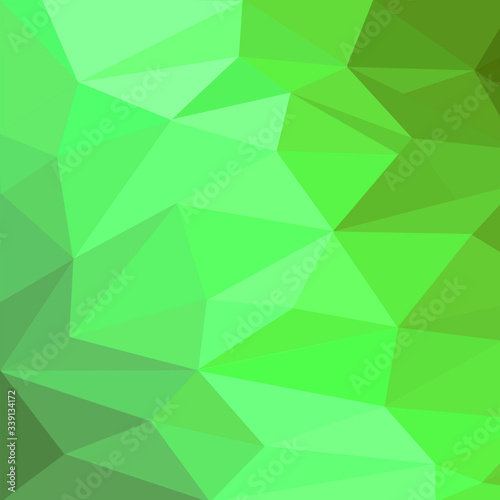 Green modern low poly structure illustration