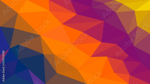 Abstract colorful geometric low poly background