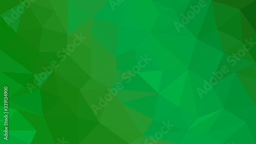 Green modern low poly creative concept
