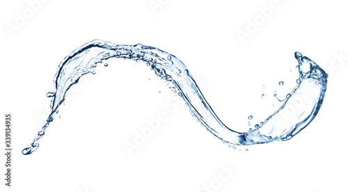 Abstract splash of water on white background. Banner design