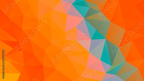 Abstract geometric low poly background for banner