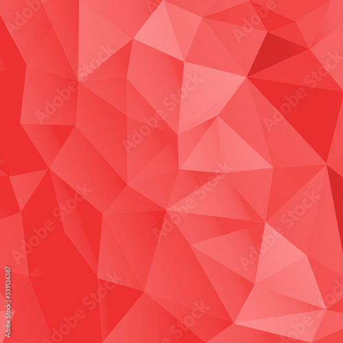 Abstract low poly red concept. Modern low poly illustration