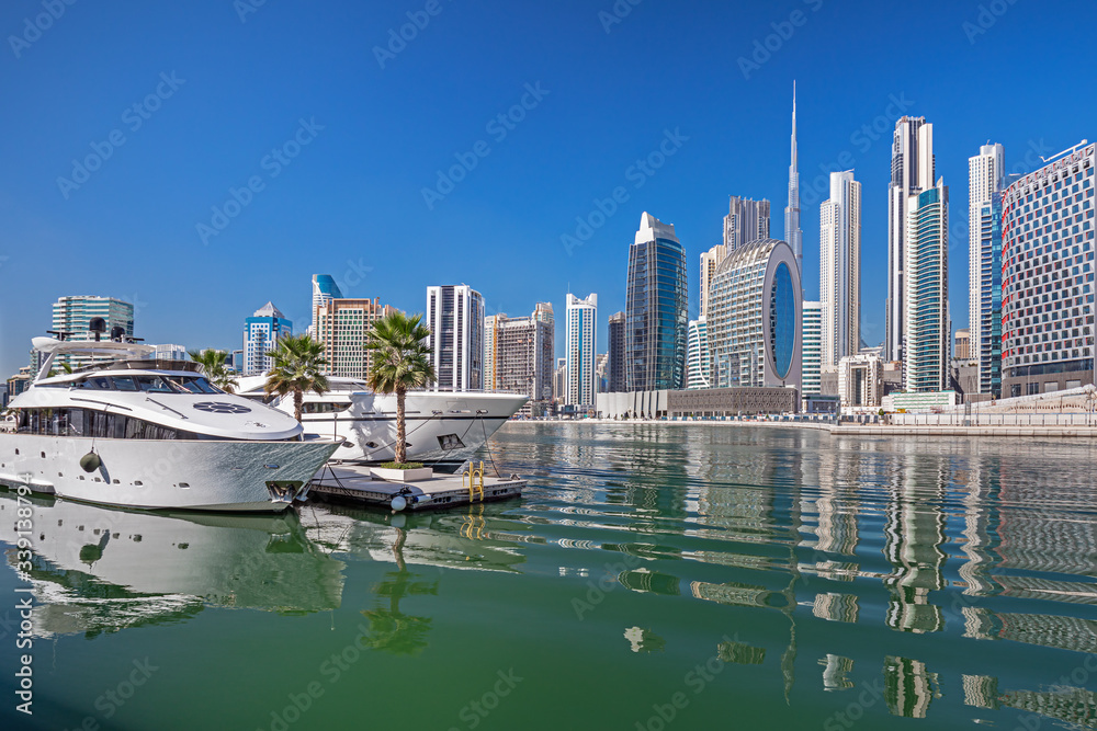 Obraz premium Dubai city center view, United Arab Emirates