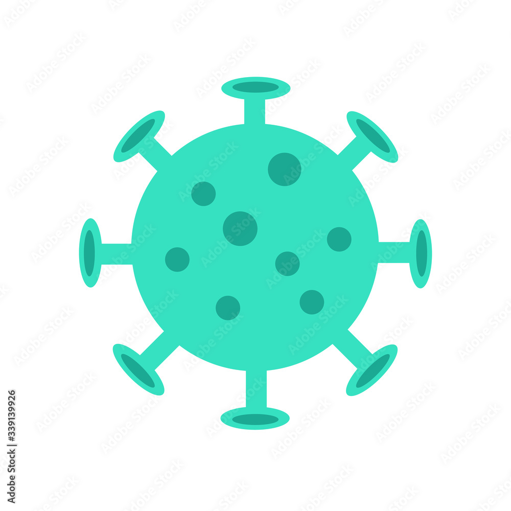 Obraz premium Vector illustration covid-19 virus - coronavirus 2019-nCoV. Coronavirus outbreak concept. Covid coronavirus infection
