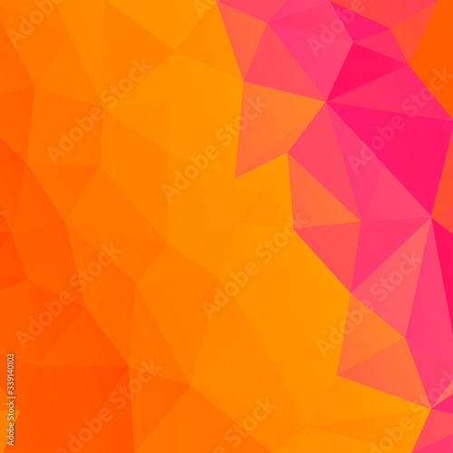 Beautiful colorful low poly banner illustration