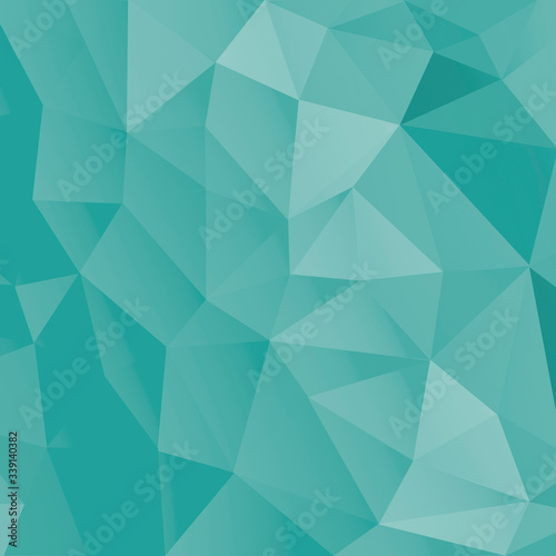 Beautiful turquoise low poly banner