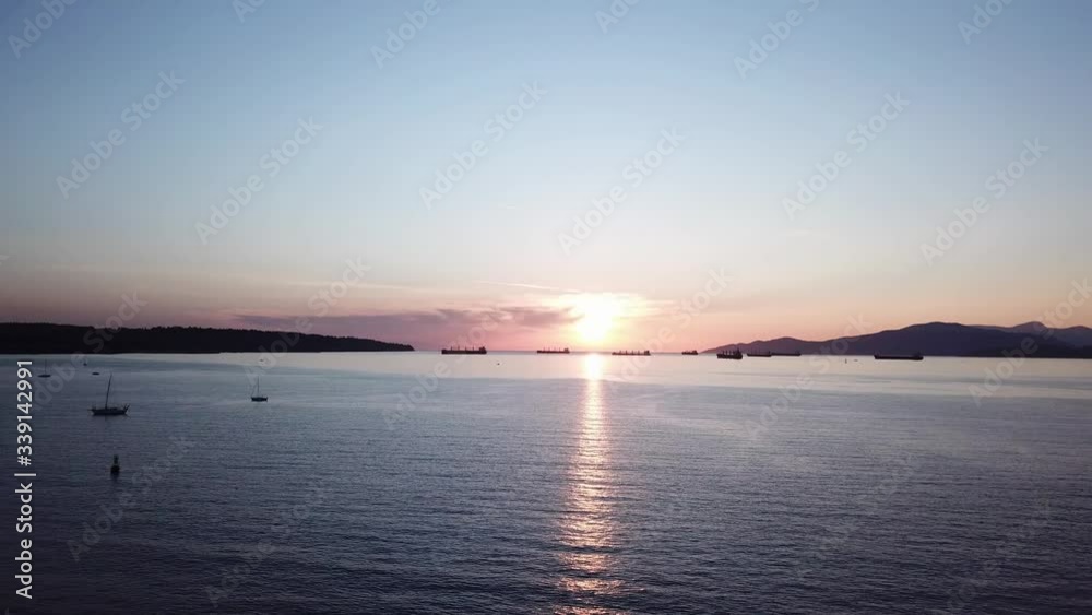 Dreamy sunset in Vancouver BC Dreamy sunset in Vancouver BC