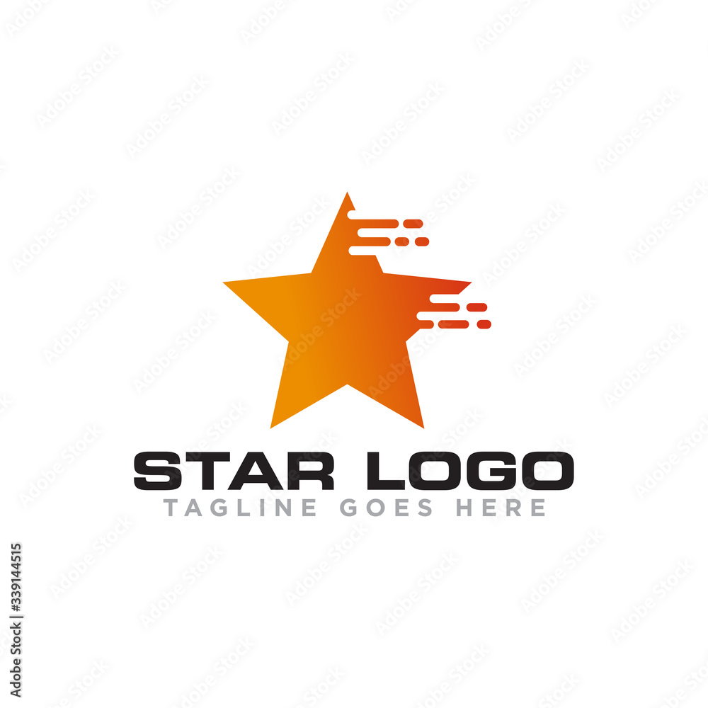 Obraz premium Star Logo Icon Design Vector