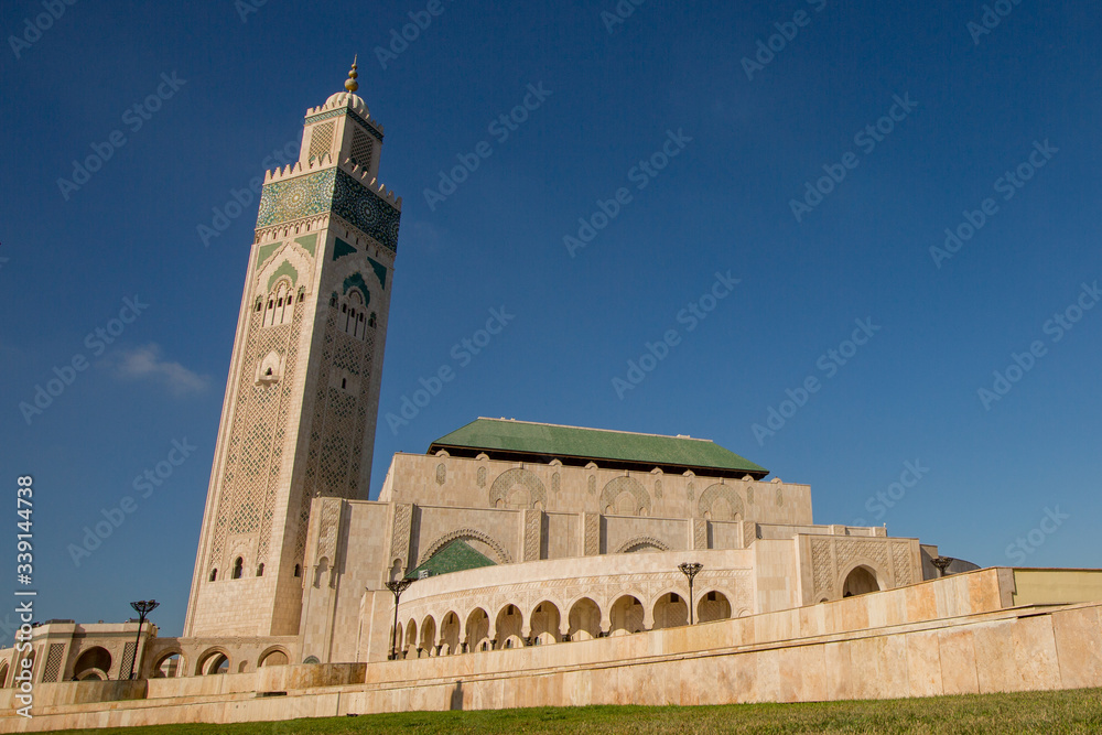 Beautiful view upon maroccan mosque