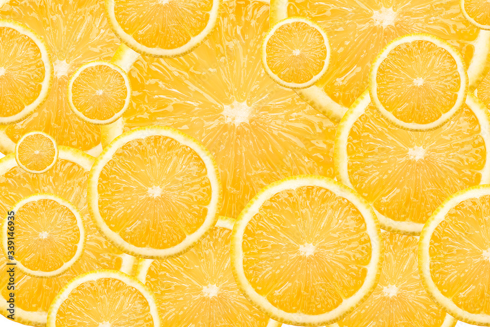 Lemon slice abstract pattern, fruit concept Lemon slice abstract pattern, fruit concept
