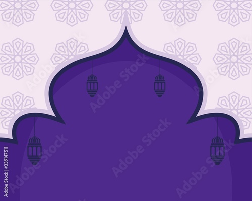 Ramadan kareem islamic background design Premium Vector