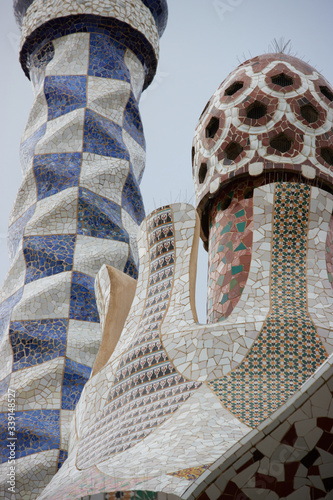 Park Guell in Barcelona, Spain