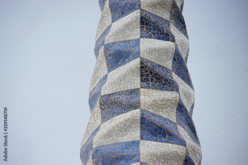 Park Guell in Barcelona, Spain