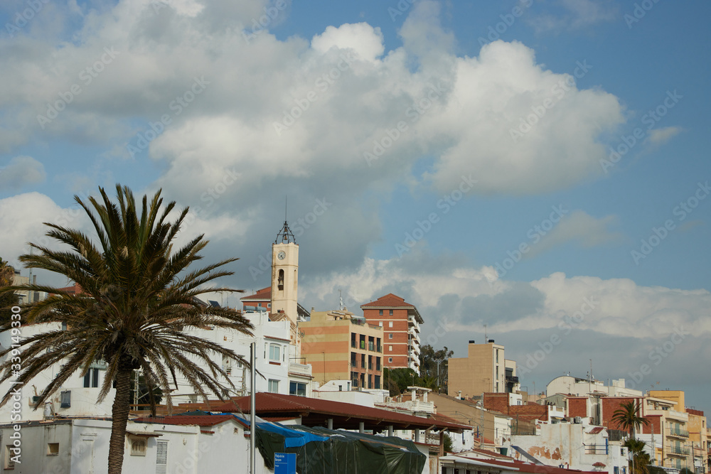 The town of Montgat near Barcelona, Spain