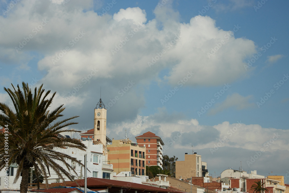 The town of Montgat near Barcelona, Spain