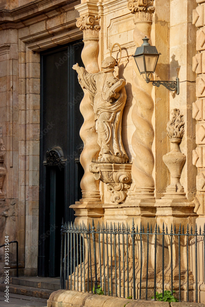 The city of Barcelona in Catalonia, Spain