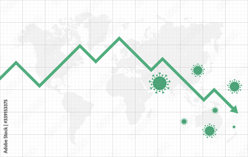 Virus hits market. Shares fall down. Markets plunging. Economic fallout. 2019 - 2020 Novel Coronavirus outbreak. 2020-nCoV. Covid-19 Virus hits market. Shares fall down. Markets plunging. Economic fallout. 2019 - 2020 Novel Coronavirus outbreak. 2020-nCoV. Covid-19