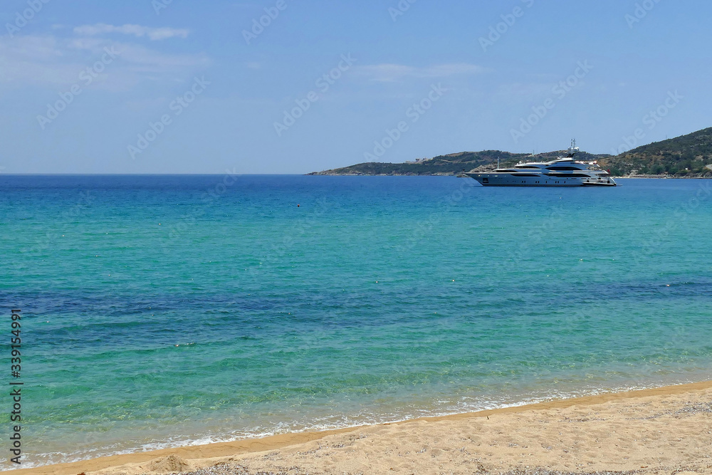 View of the beach of Valti in Sithonia peninsula