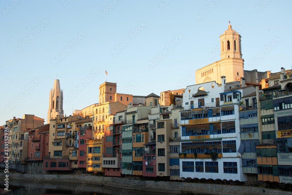 The city of Girona in Catalonia, Spain