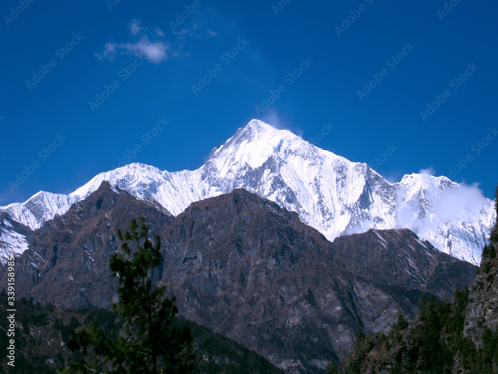 mountain peaks in Nepal