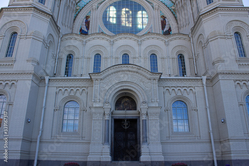 facade of the white cathedral