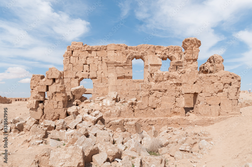 Antiche fortezze mussulmane nel deserto siriano