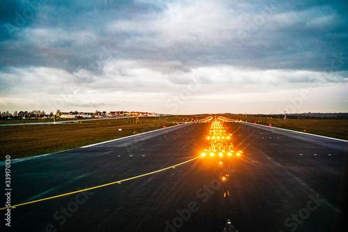 a runway with a lot of lights © Alexander