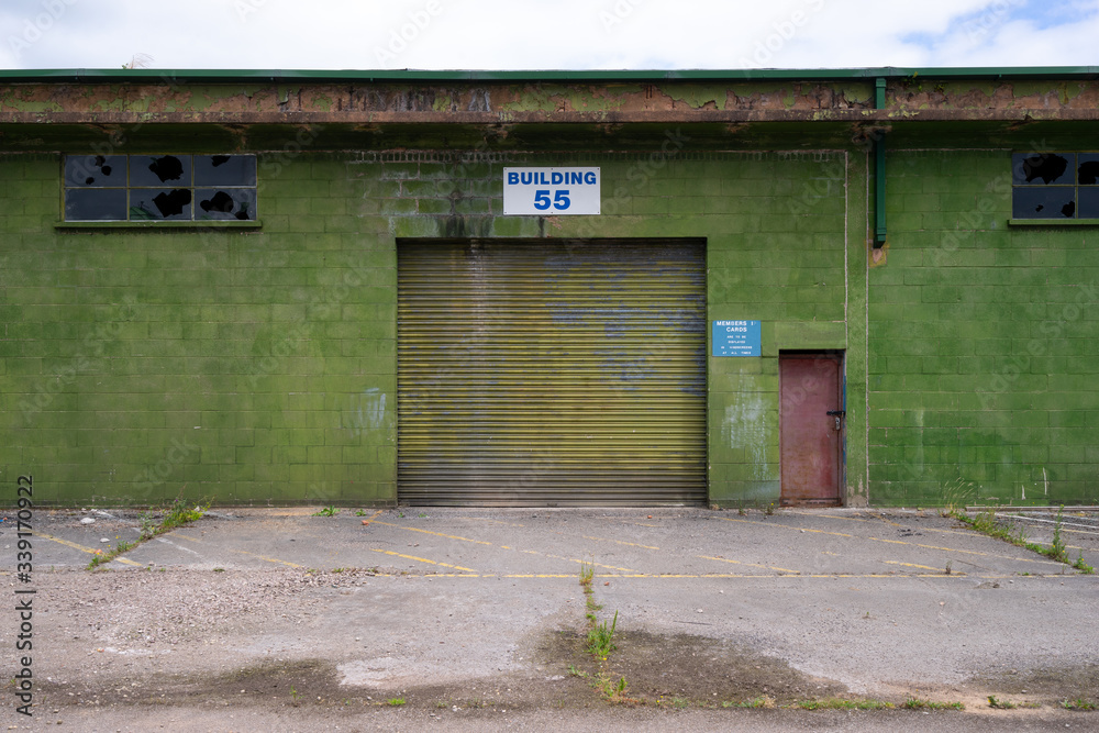 Fototapeta premium Abandoned RAF Newton building