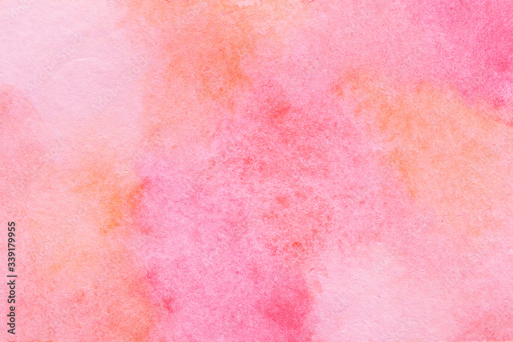 Fototapeta premium Pink orange bright colors abstract sky background. Dream sunset pastel texture image for designer.