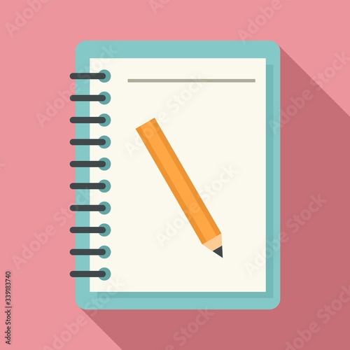 Photo Lesson pencil notebook icon
