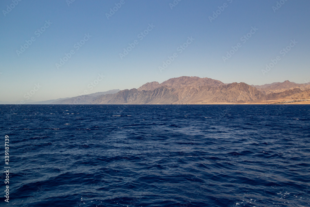 Egyptian mountains view from the red sea Egyptian mountains view from the red sea