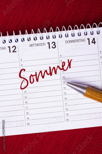 Sommer - Kalender, Termin
