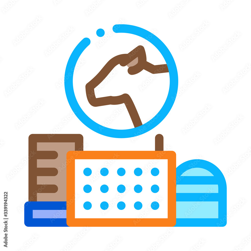 Obraz premium milk farm icon vector. milk farm sign. color symbol illustration
