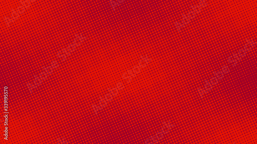 Red pop art background in retro comic style with halftone dots design, vector illustration eps10