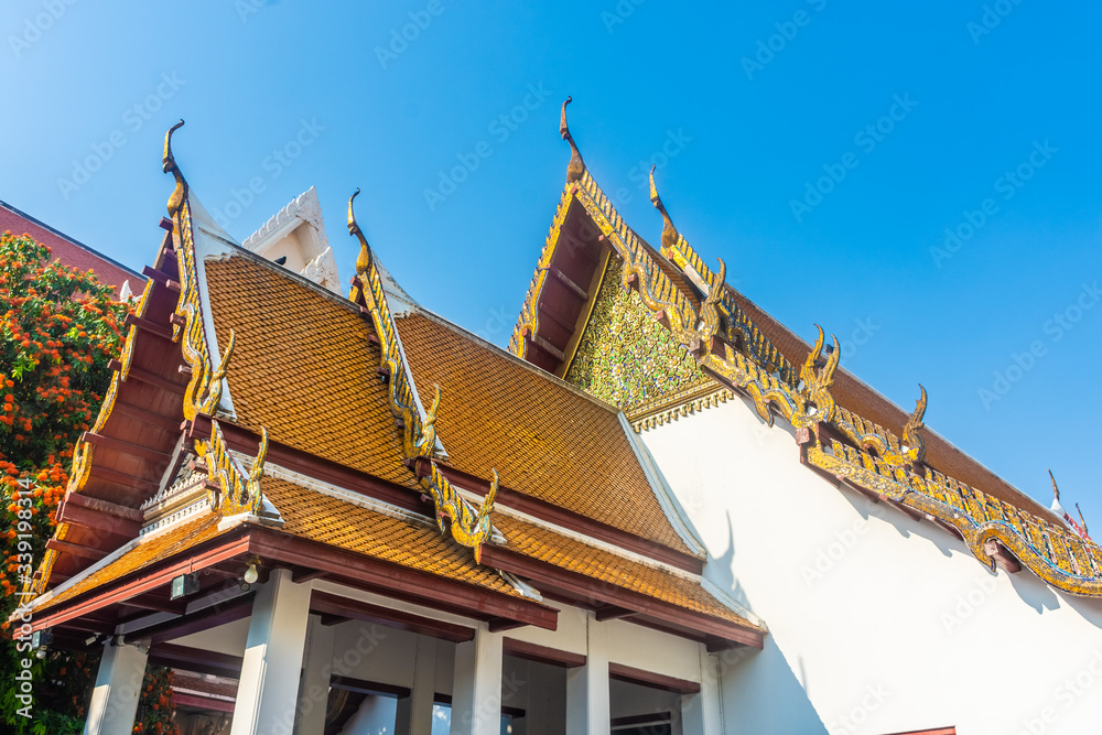 The beautiful Wat Mahathat Temple, Bangkok. Thailand