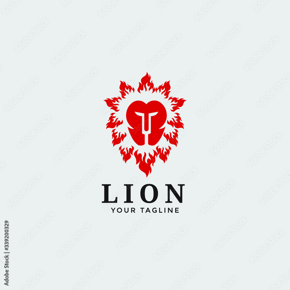 abstract modern lion logo vector editable template abstract modern lion logo vector editable template