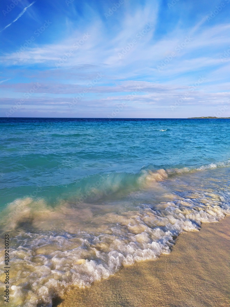 Cuba. The beach. the coastline is washed by the ocean. Cuba. The beach. the coastline is washed by the ocean.