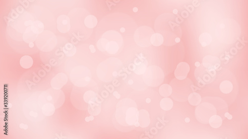 Modern abstract background blur or bokeh with elements of glitter, circles and soft pastel colors for technology and science themes.