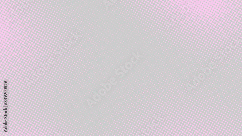 Baby pink and grey pop art retro background with halftone dotted design in comic style, vector illustration eps10.