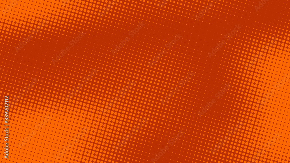 Orange pop art background in retro comic style with halftone dotted design, vector illustration eps10 Orange pop art background in retro comic style with halftone dotted design, vector illustration eps10