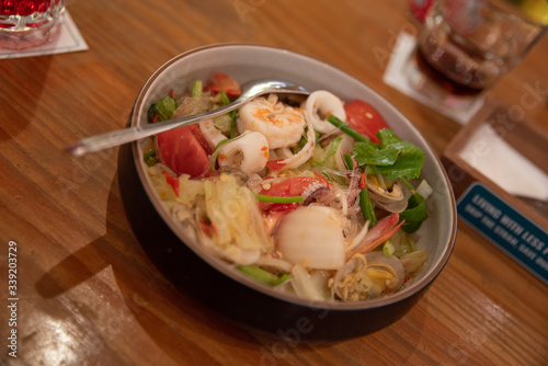 thai salad with vegetables