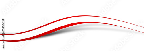 Welle Rot Wellen Red Band Banner