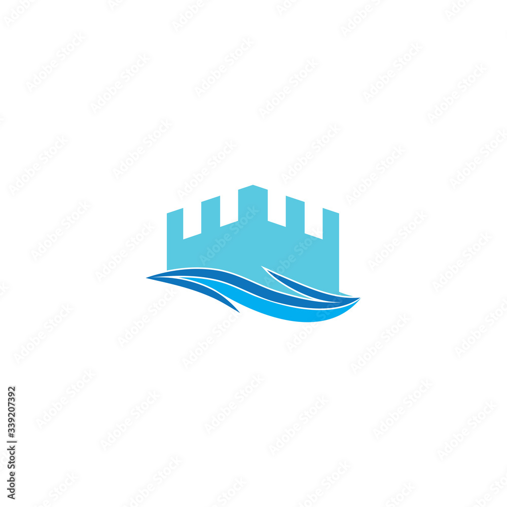 Obraz premium Castle Logo Template vector symbol