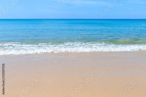 Empty clean beach in South of Thailand, summer holiday, holiday and vacation destination, summer outdoor day light