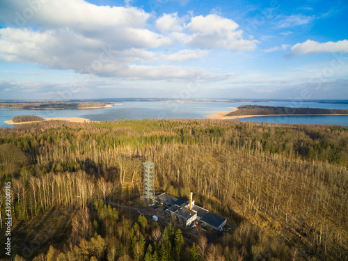 Aerial view of observation ...