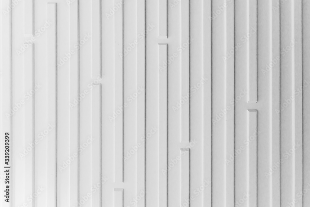 High resolution white abstract background for graphic design,  application design.Volume diagonal lines.Soft convex wall panels, in light gray leather. High quality seamless realistic texture.