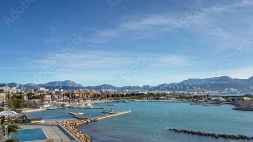 La Corniche Kennedy, View over Marseille, France