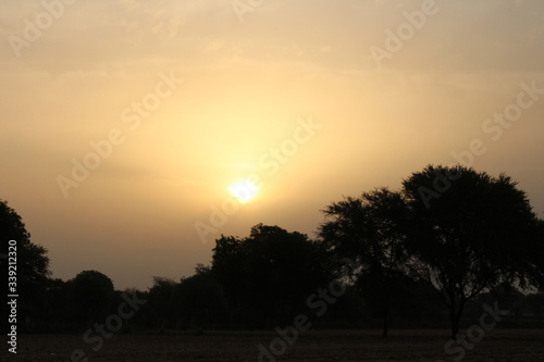 images of sky with morning sun rising and cloudy sky
