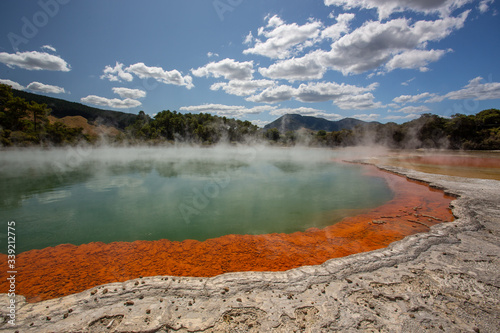  Champagne Pool in Waiotapu Thermal Reserve, Rotorua, New Zealand 