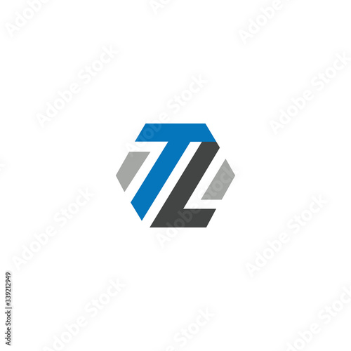 Photos Initial letter lt or tl logo design template